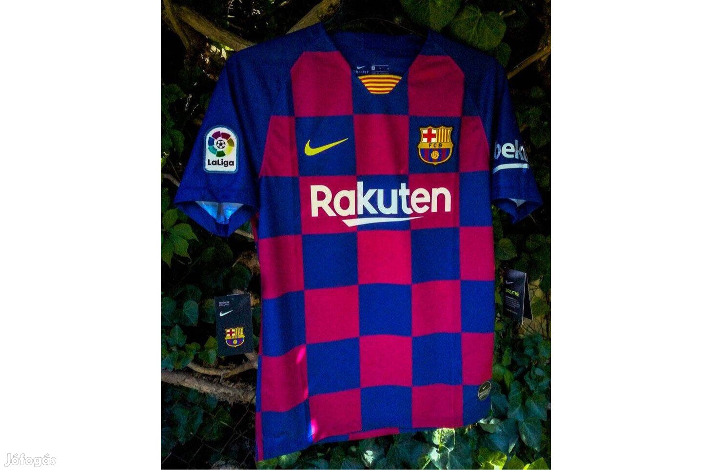 FC Barcelona eredeti Nike 2019-20 kockás mez (M, L, XL, 2XL)
