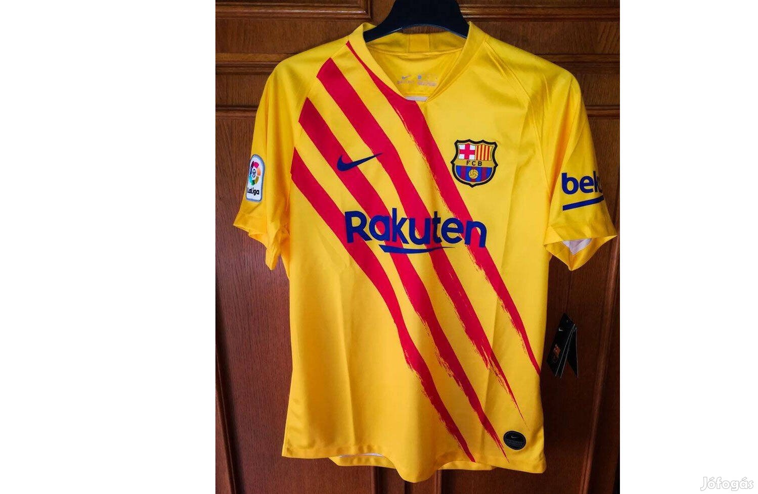 FC Barcelona eredeti Nike 2020-21 sárga Kupa mez (M, L)