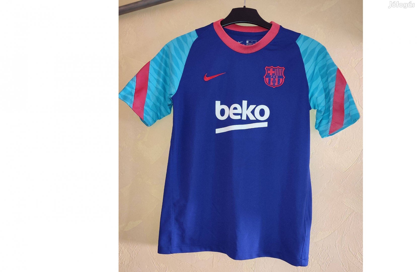 FC Barcelona eredeti Nike gyerek kék edzőmez (158-170)