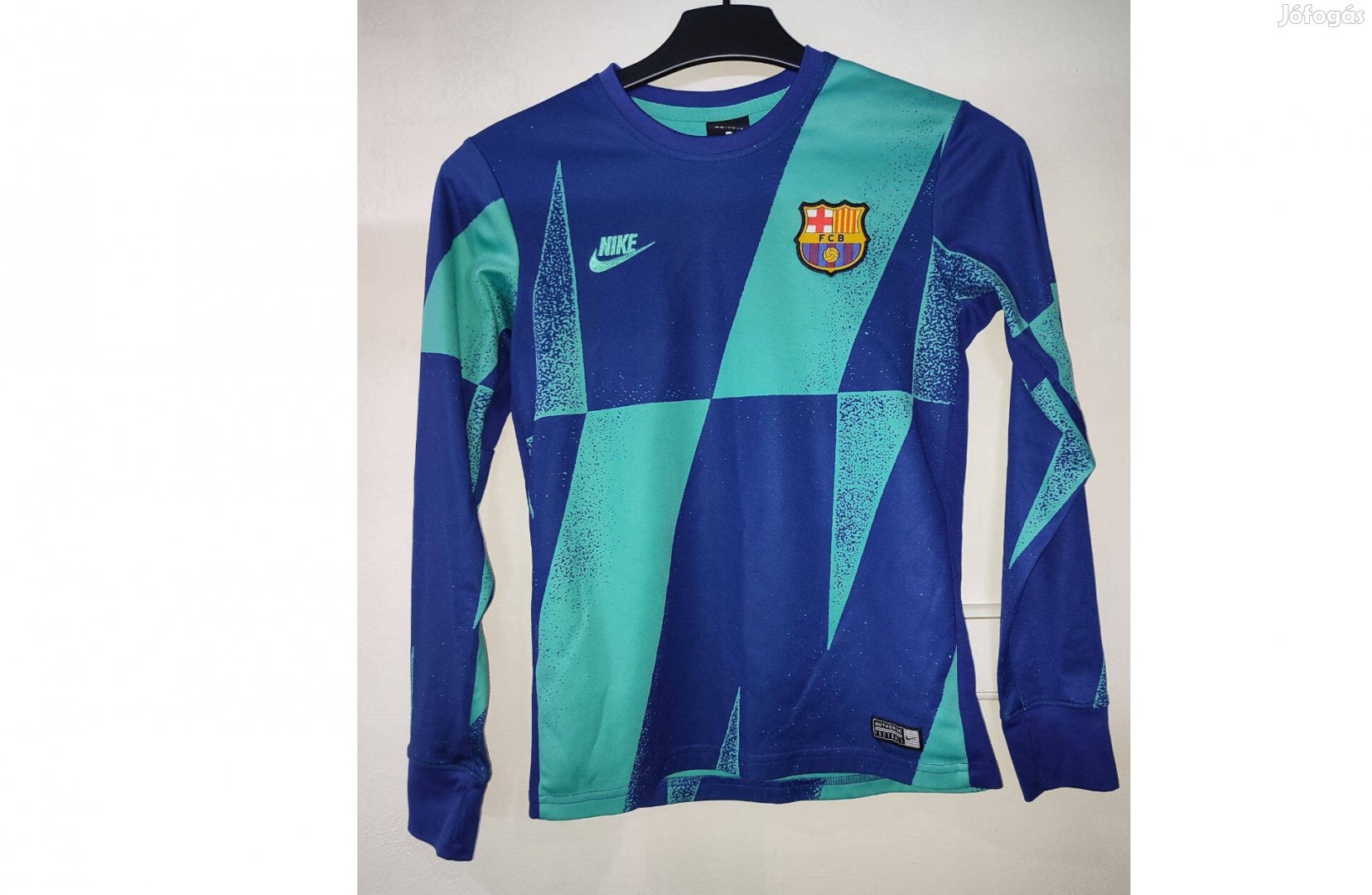 FC Barcelona eredeti Nike kék zöld gyerek felső (137-147)