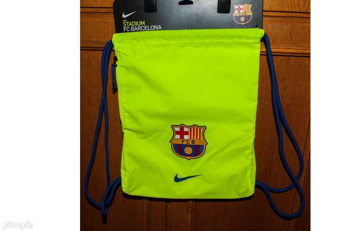 FC Barcelona eredeti Nike neonzöld sportzsák