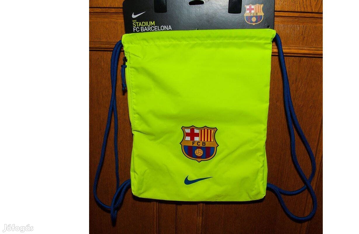 FC Barcelona eredeti Nike neonzöld sportzsák