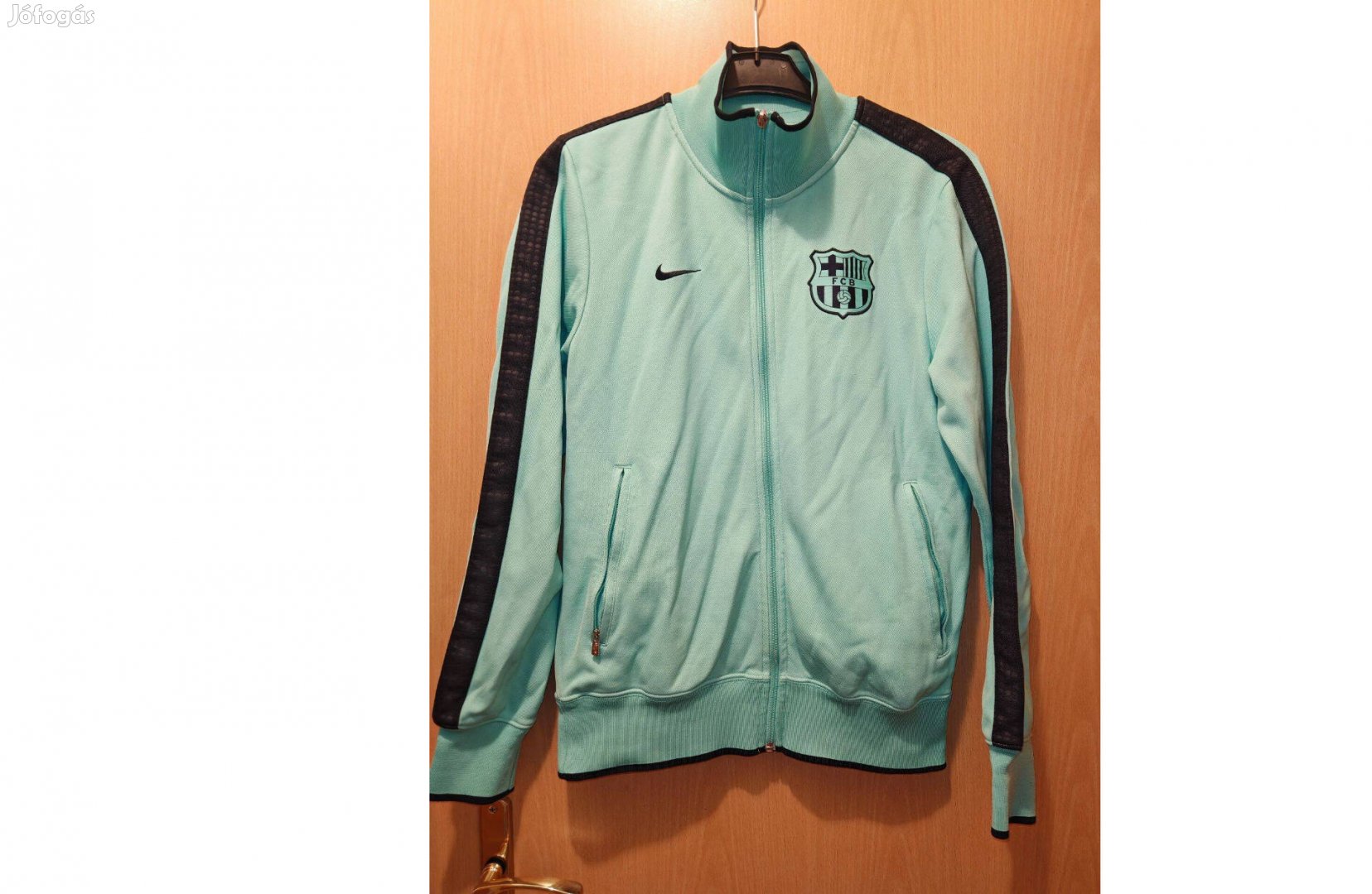 FC Barcelona eredeti Nike világoszöld cipzáras felső (S-es)