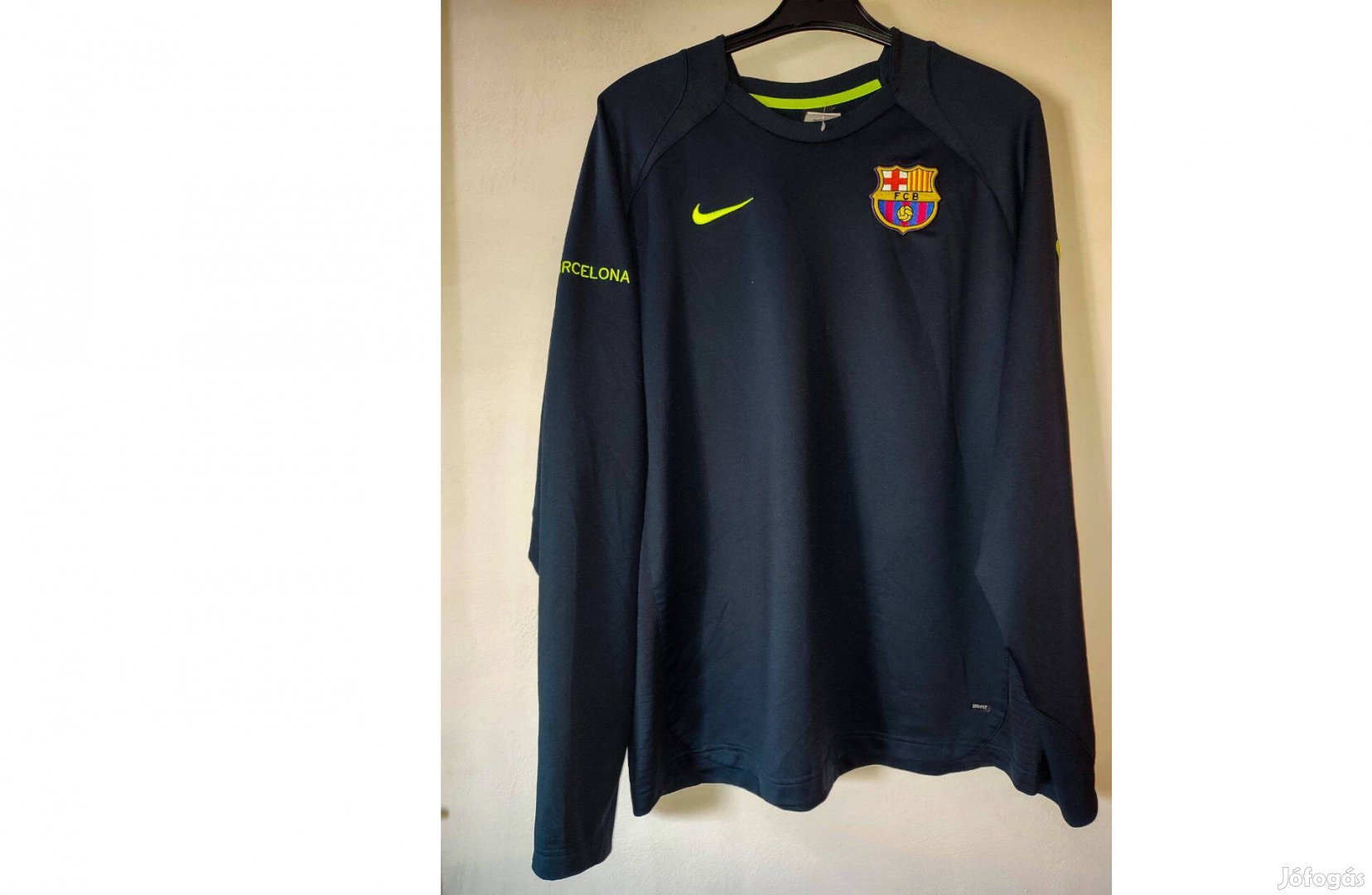 FC Barcelona fekete eredeti Nike retro pulóver (XL)