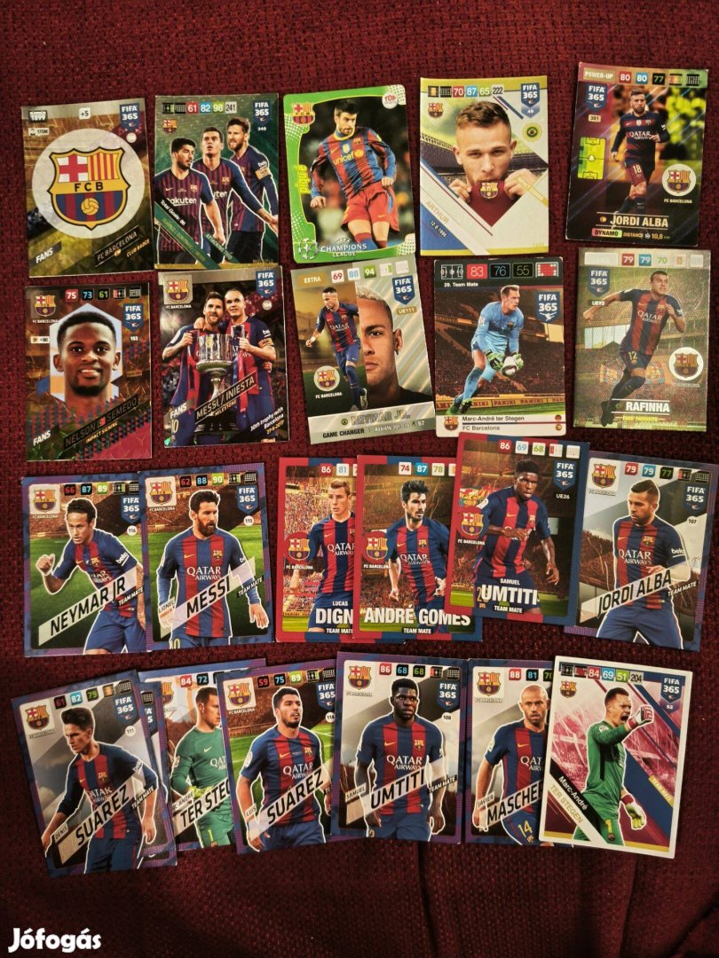 FC Barcelona focikártyák vegyes