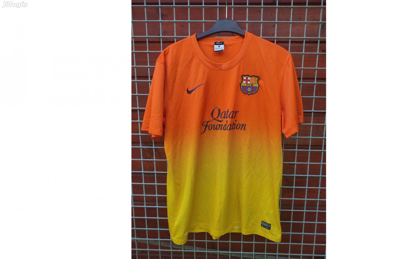 FC Barcelona narancssárga eredeti Nike 2012-13 mez (L)