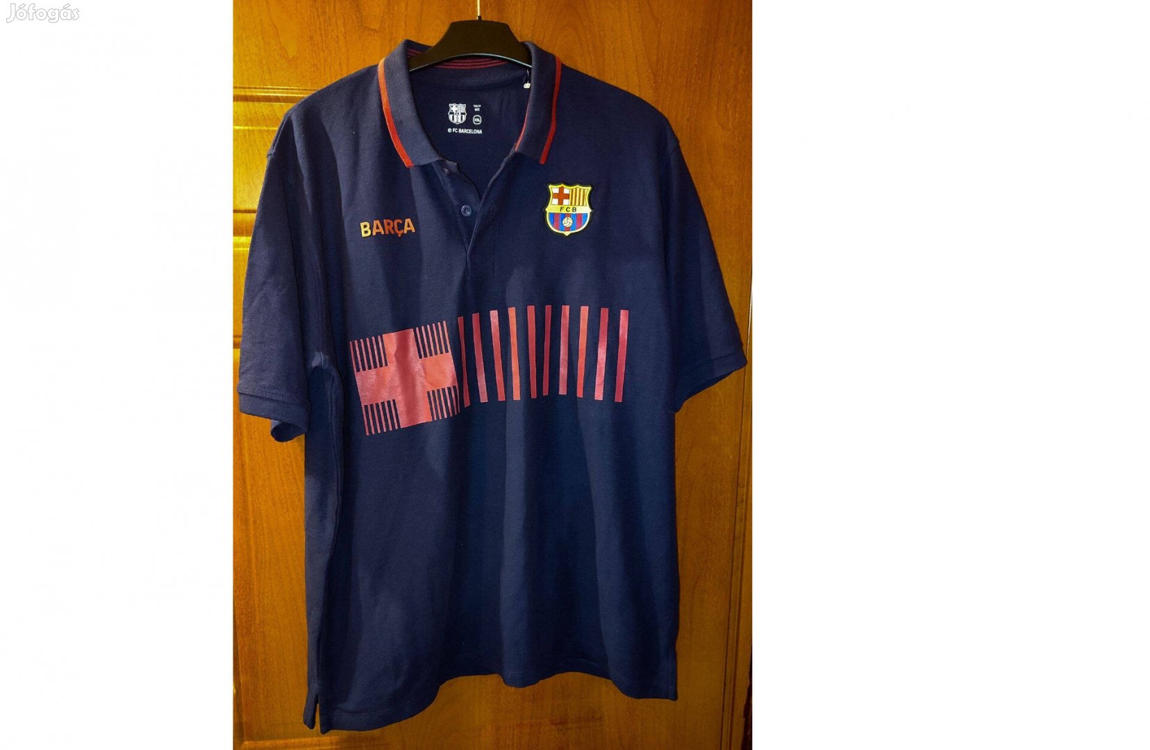 FC Barcelona szurkolói sötétkék galléros póló (2XL)