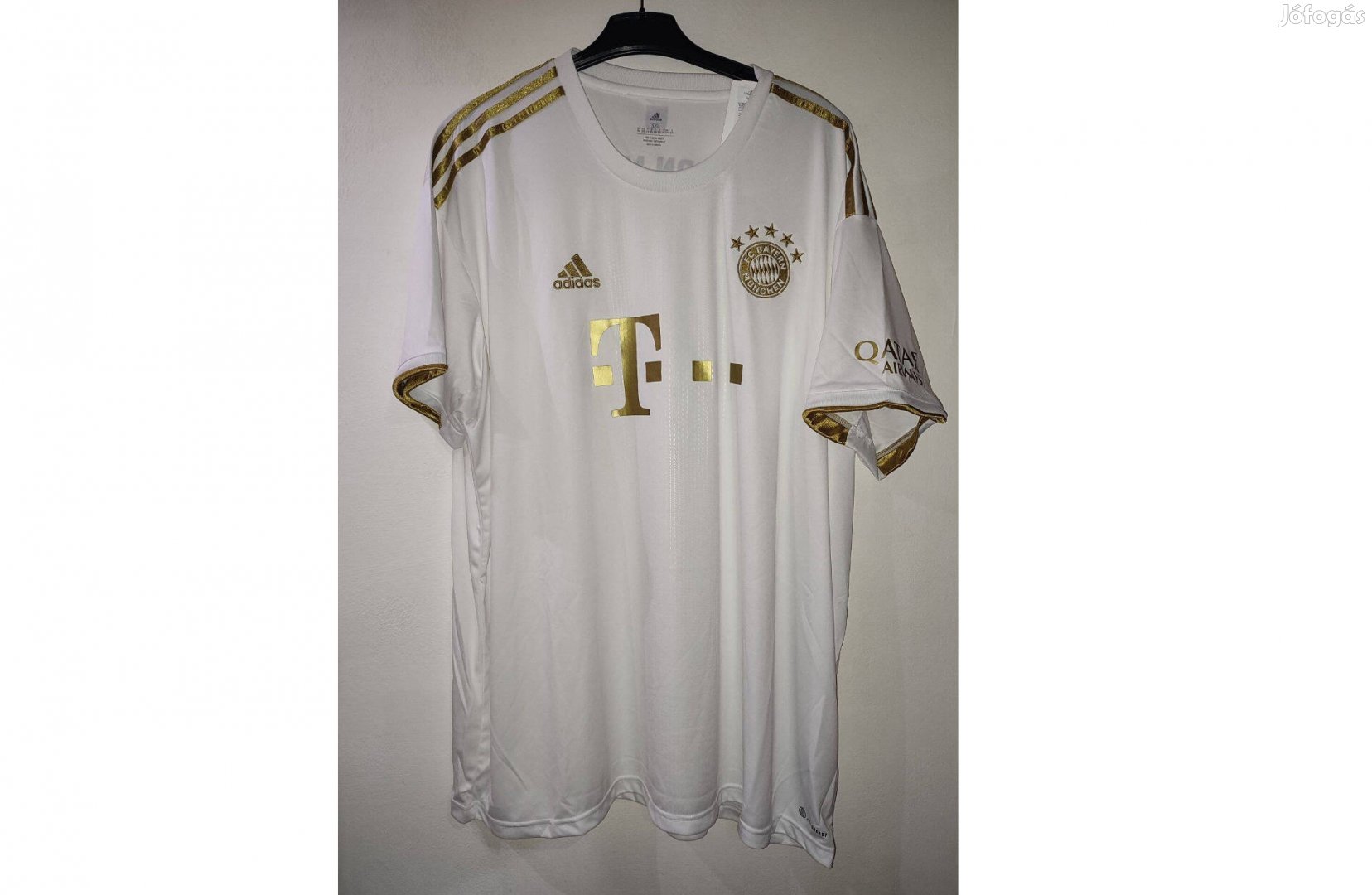 FC Bayern München arany fehér eredeti adidas mez (3XL)