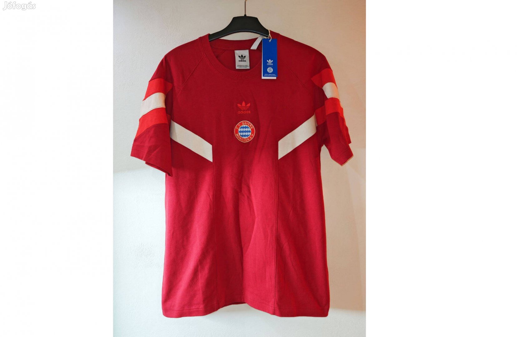 FC Bayern München bordó eredeti adidas 2024-2025 Originals póló (M)