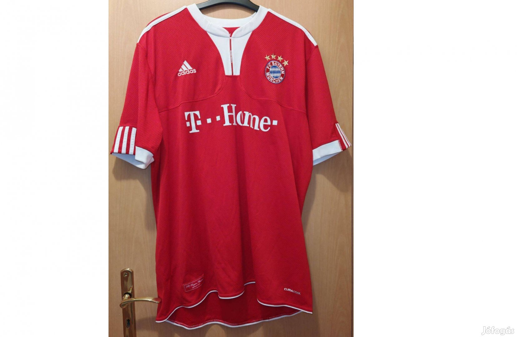 FC Bayern München eredeti adidas 2009-10 piros mez (2XL)