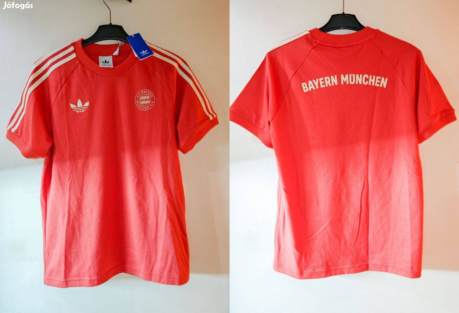 FC Bayern München eredeti adidas Originals barack színű póló (M-es)