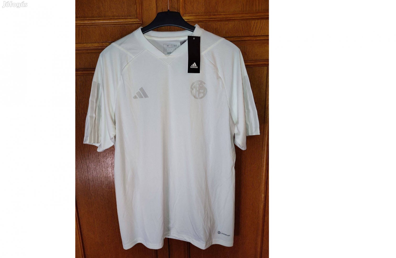 FC Bayern München eredeti adidas fehér ezüst póló (M-es)