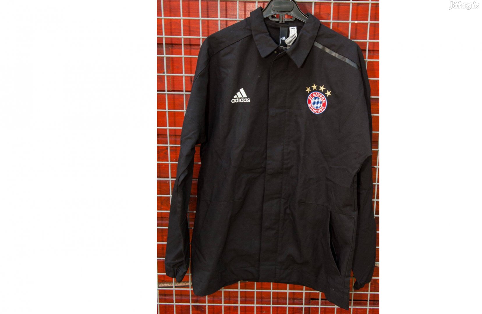 FC Bayern München eredeti adidas fekete kabát (S,M,L,XL)