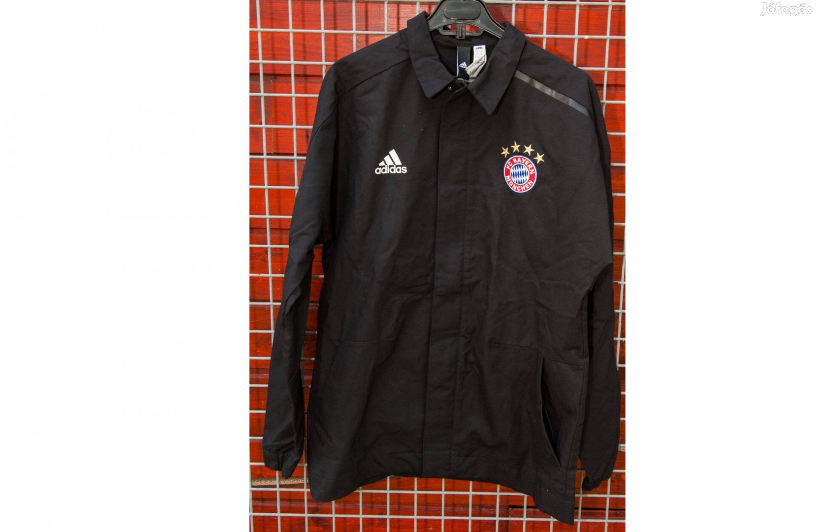 FC Bayern München eredeti adidas fekete kabát (S,M,L,XL)
