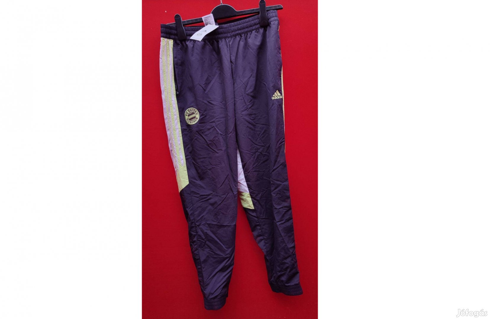 FC Bayern München eredeti adidas fekete lila hosszú nadrág M