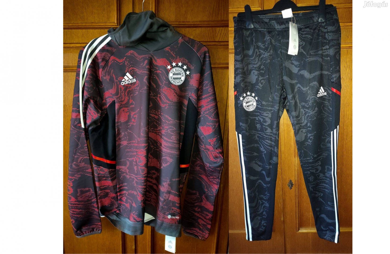 FC Bayern München eredeti adidas fekete magasnyakú