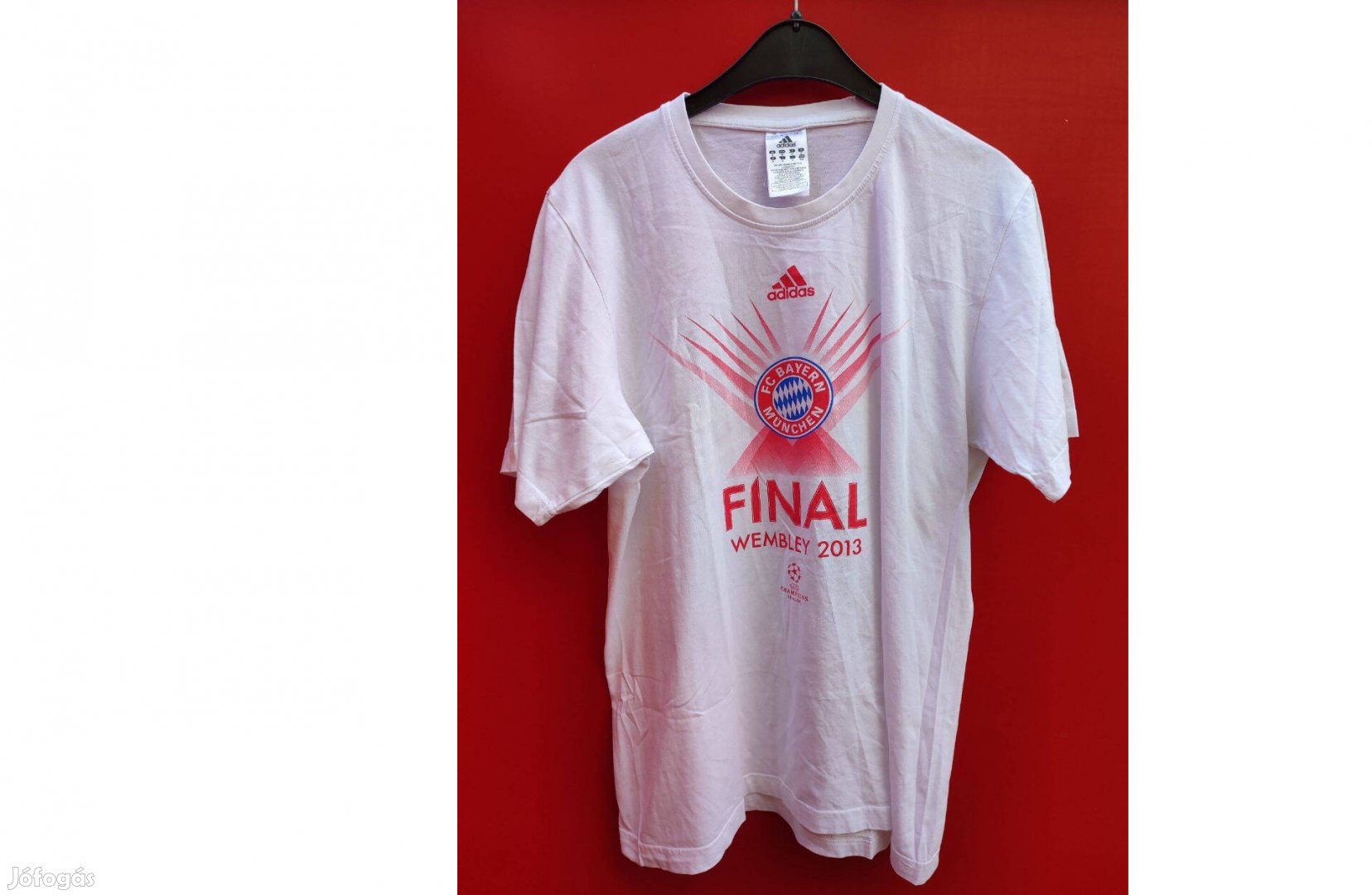 FC Bayern München eredeti fehér adidas BL 2013 döntős póló M