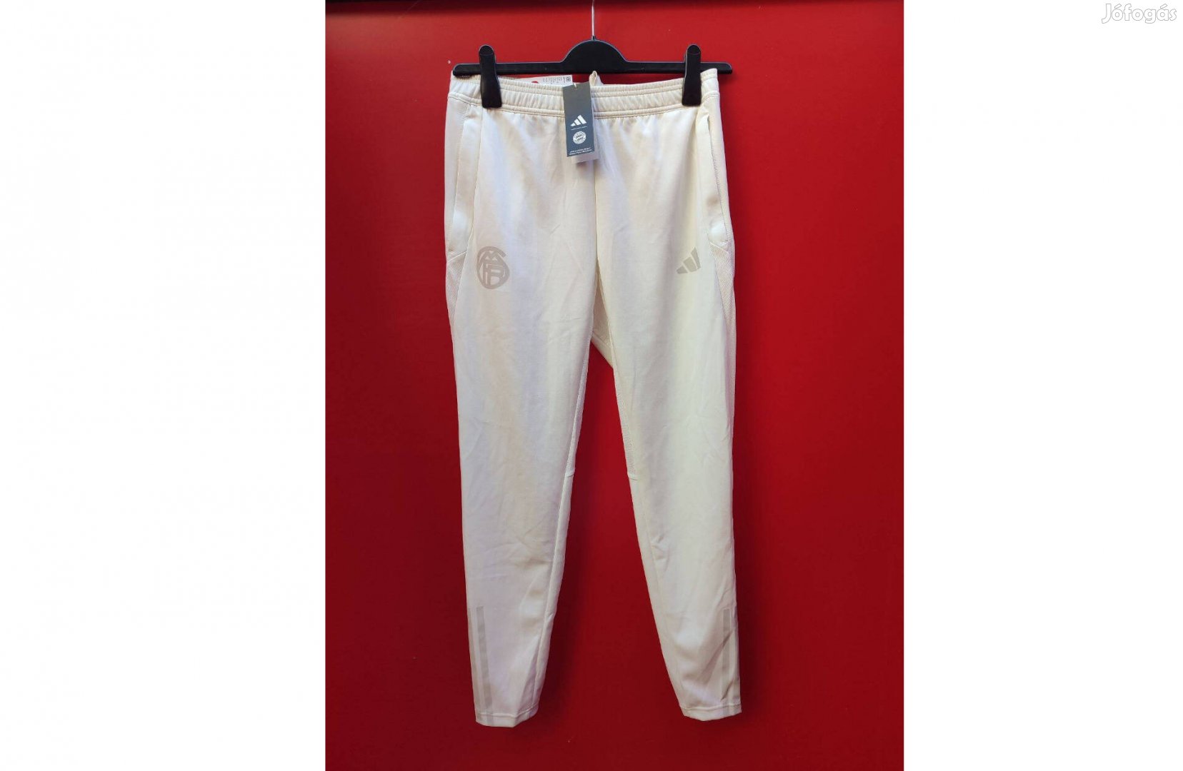 FC Bayern München eredeti fehér adidas hosszú nadrág M