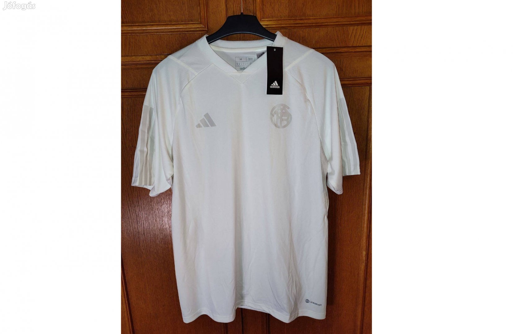 FC Bayern München eredeti fehér ezüst adidas póló M