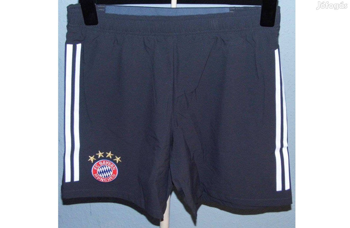 FC Bayern München ezüstszürke eredeti adidas rövidnadrág (M)