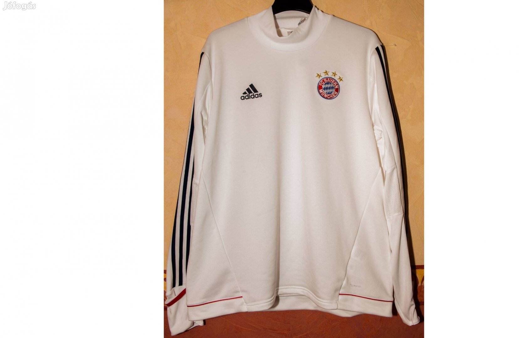 FC Bayern München fehér eredeti adidas magas nyakú felső XL