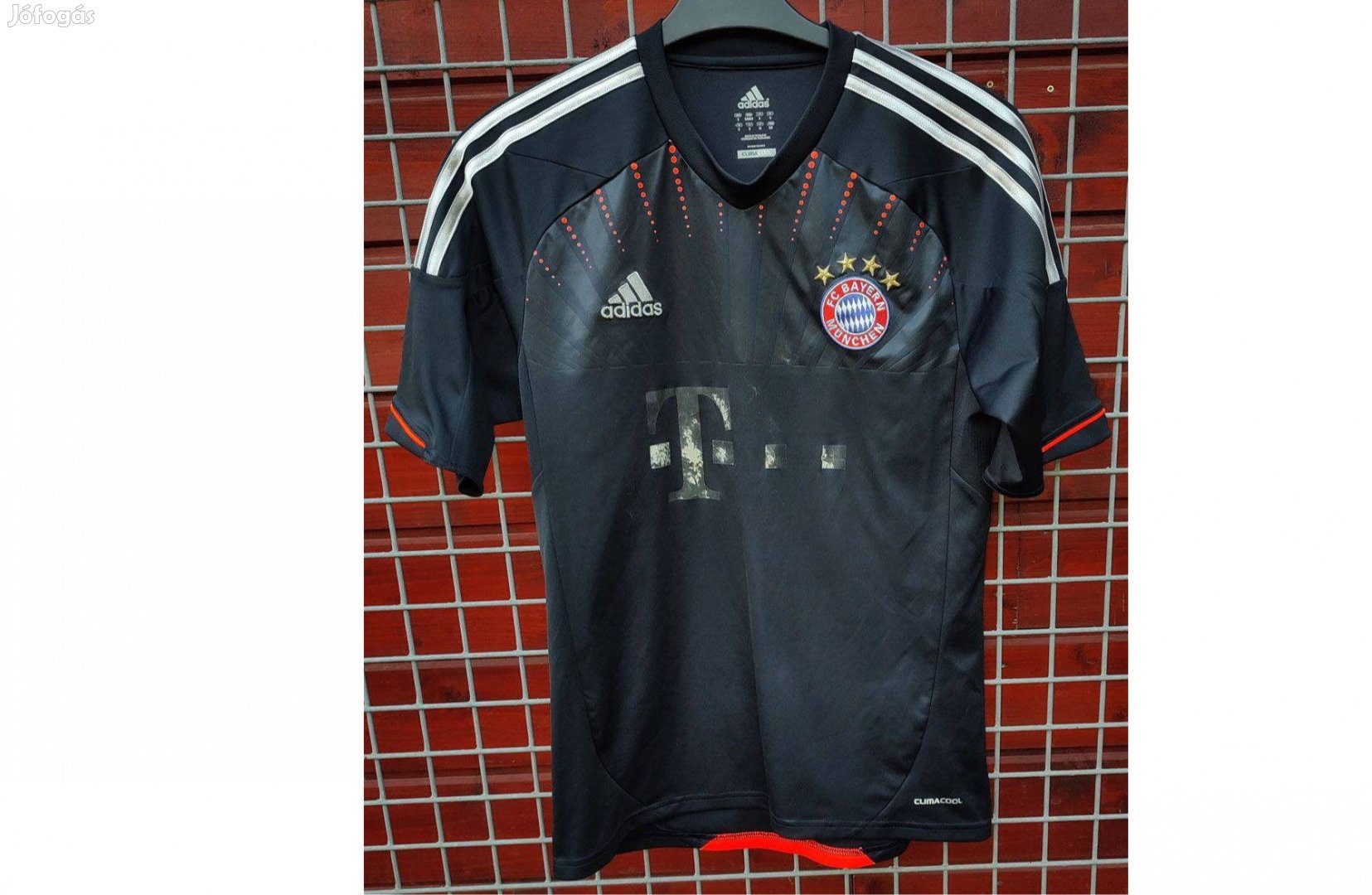 FC Bayern München fekete eredeti adidas 2012-13 mez (S)