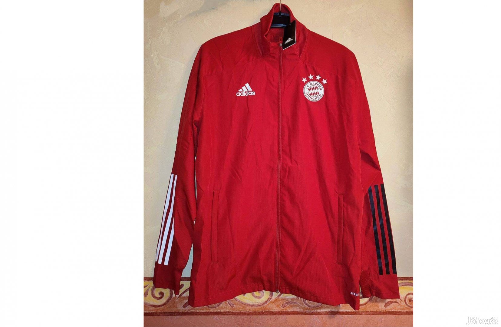 FC Bayern München piros eredeti adidas dzseki (M)