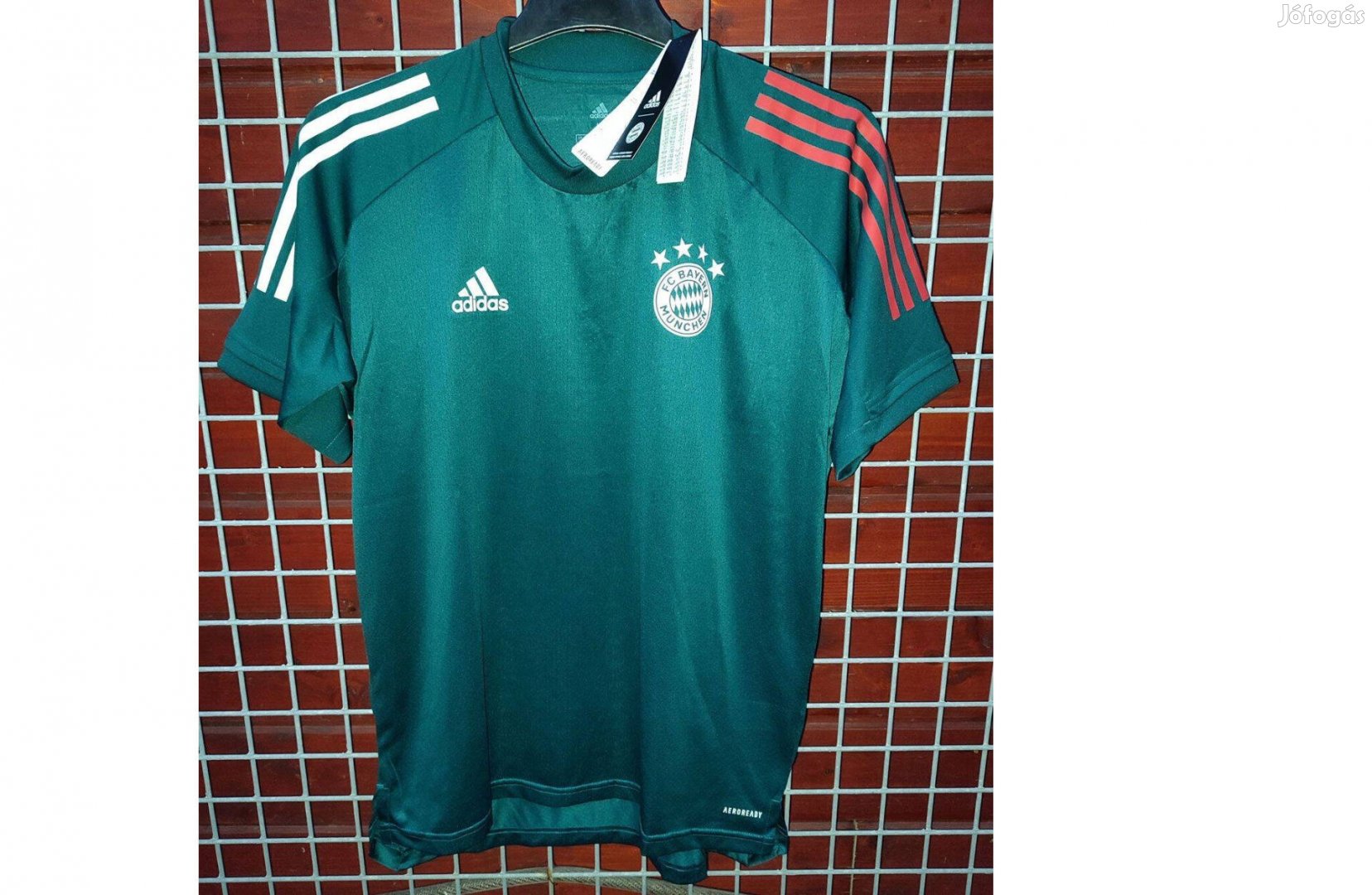 FC Bayern München sötétzöld eredeti adidas edzőmez (M,L)