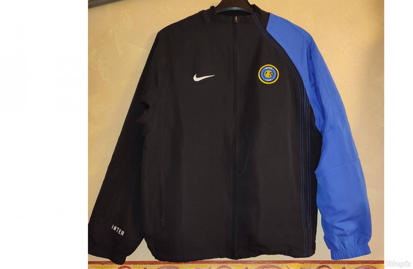 FC Internazionale 2004-2005 eredeti Nike cipzáras felső (S)