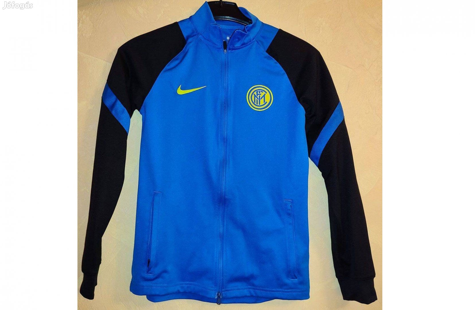 FC Internazionale eredeti Nike kék gyerek cipzáras pulóver (147-158)