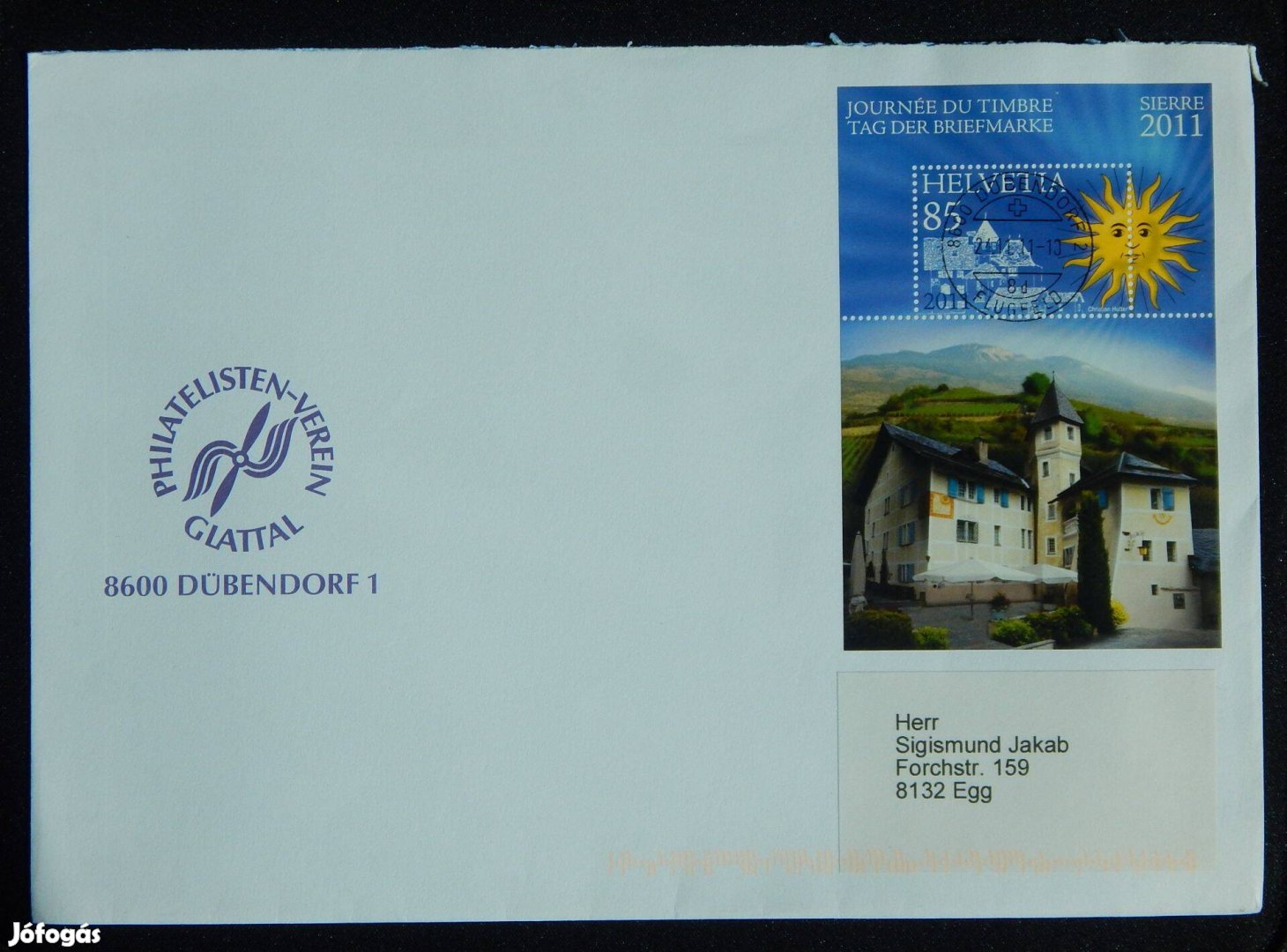 FDC Svájc 2011. Bélyegnap - Sierre