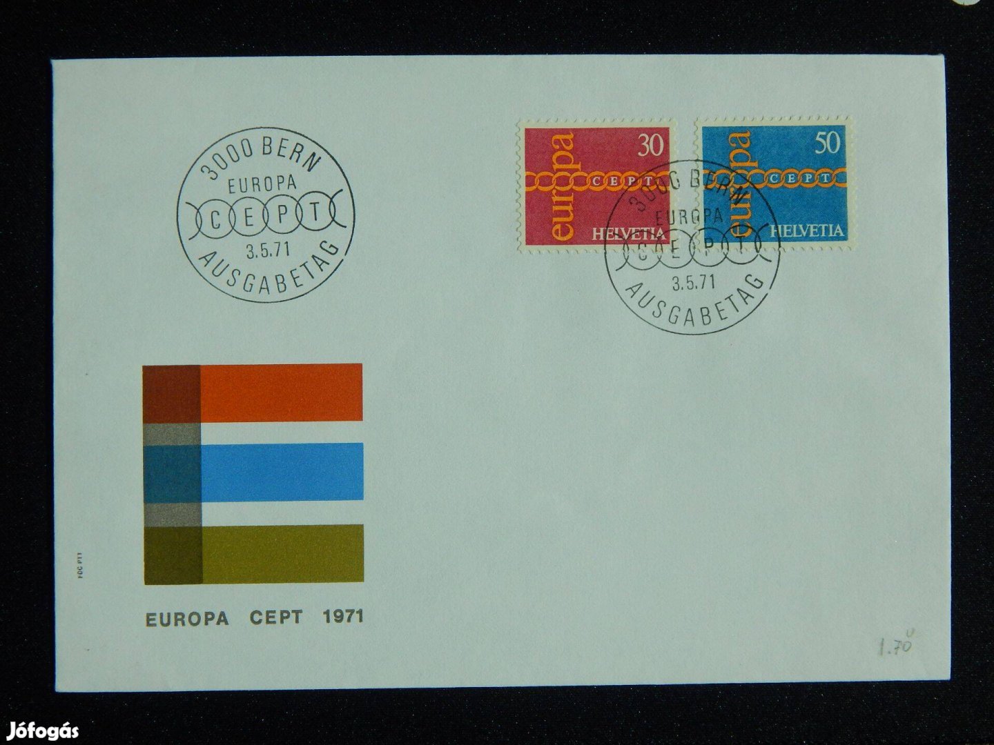 FDC Svájc - 1971. Europa