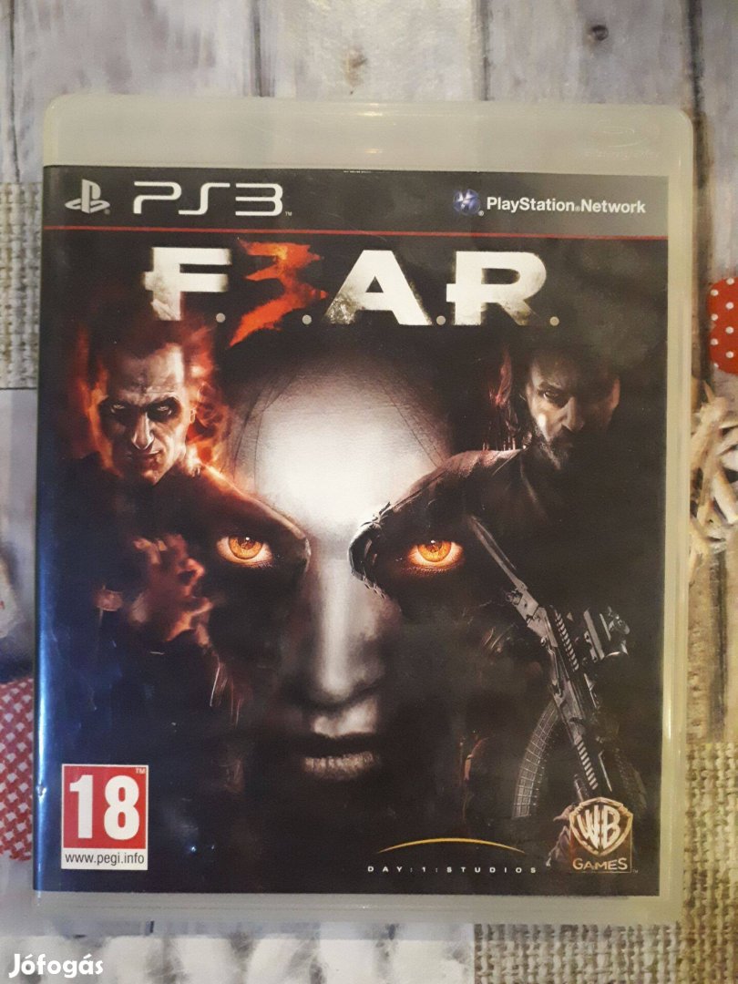 FEAR 3 ps3 játék,eladó,csere is