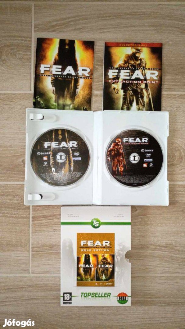 FEAR Gold Edition, dupla lemezes CD lemezes (!) FPS játék