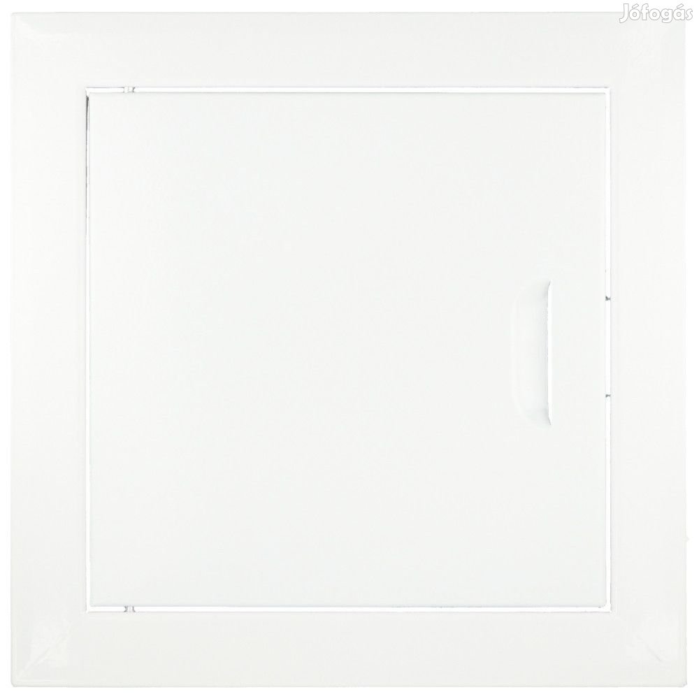 FÉM szervízajtó 150x200mm fehér VORTZ (csempeajtó, ellenőrző ablak, r