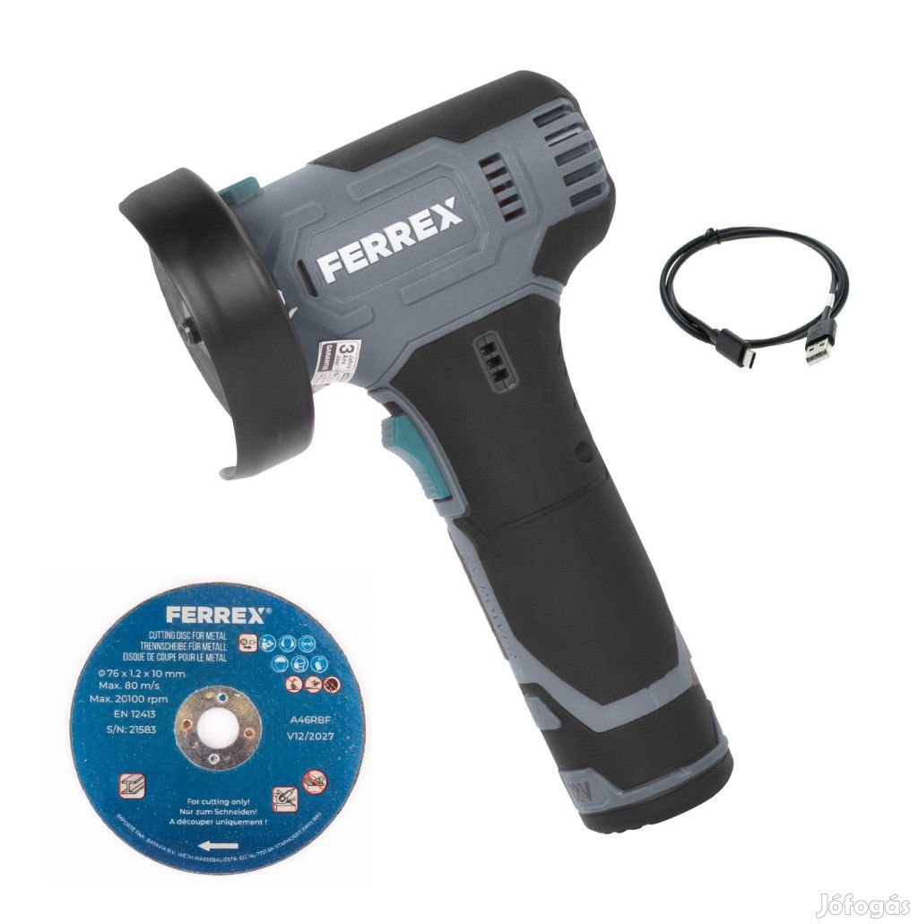FERREX FBT-CAG006 Compact Power 12V 2Ah 76mm akkus, cserélhető akkumu