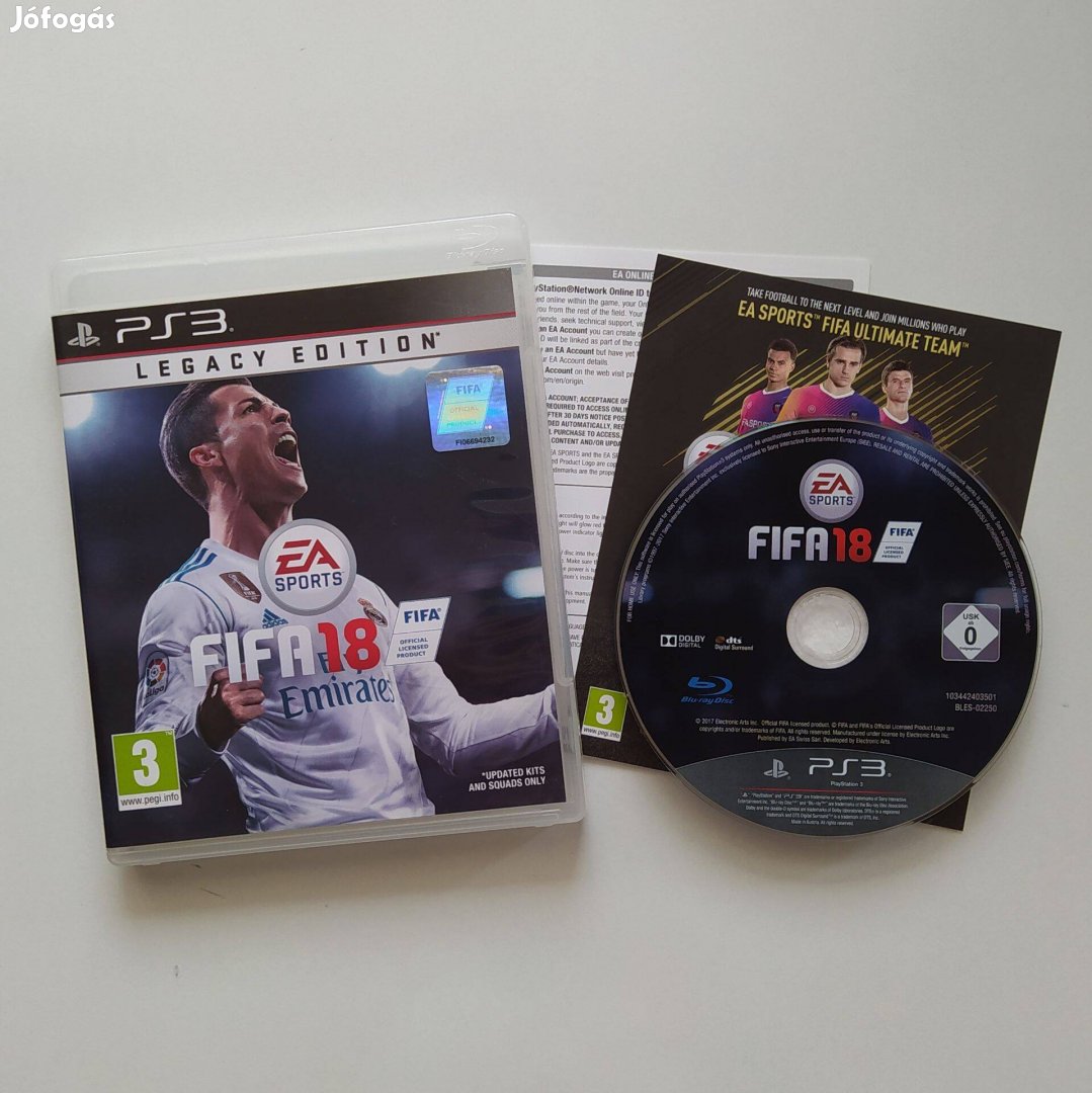 FIFA 18 Legacy Edition Playstation 3 PS3