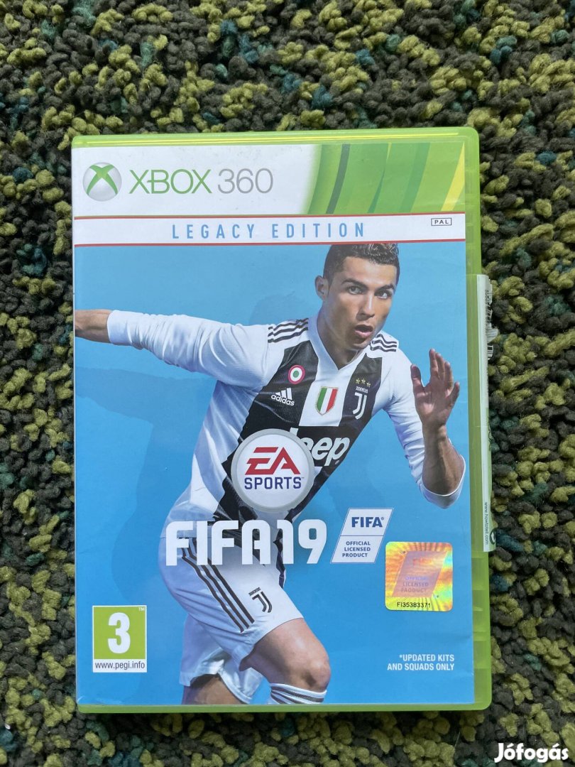 FIFA 19 Xbox 360 jatek, lemez hasznalt