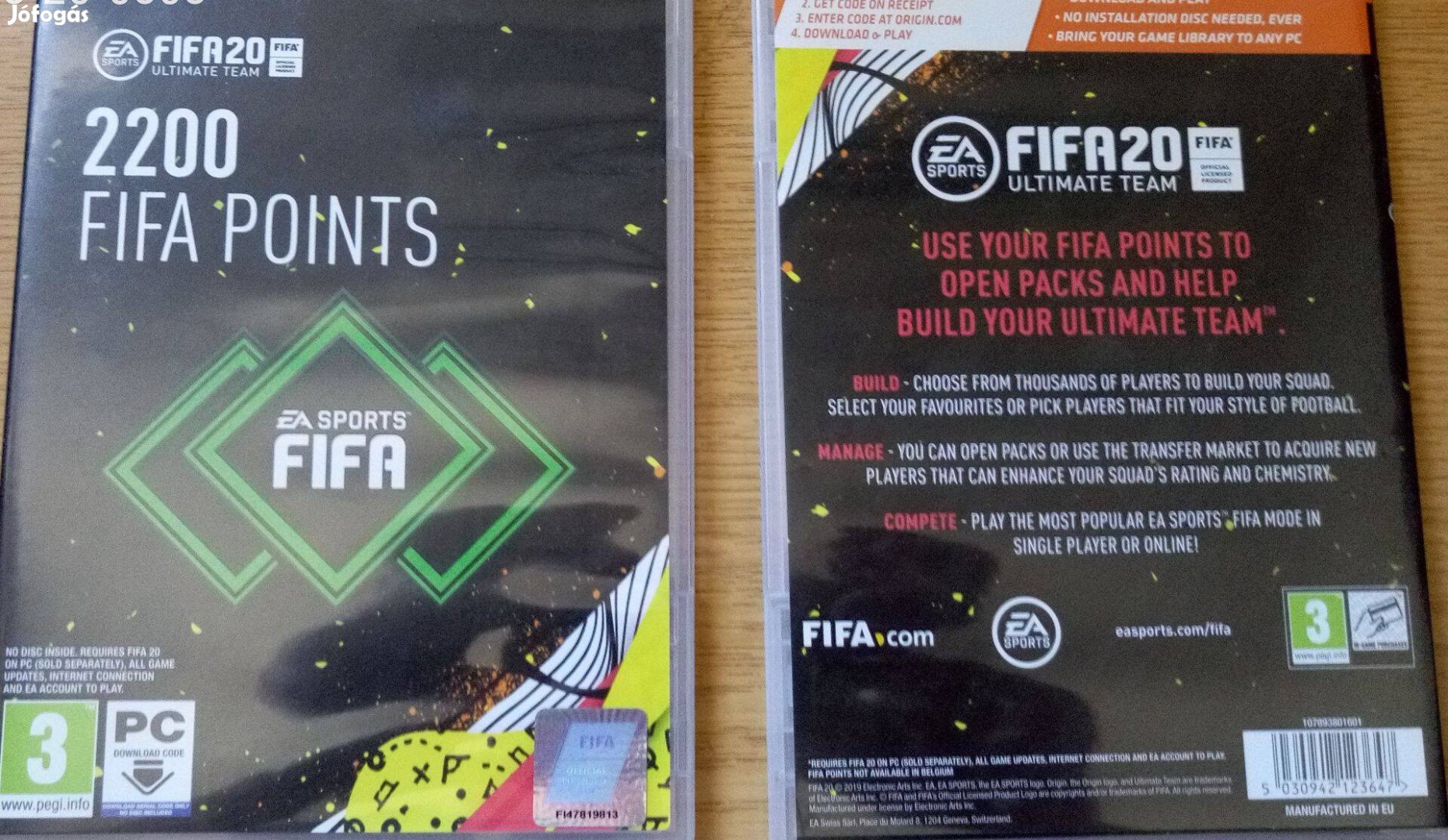 FIFA 20 - 2200 FUT Points: PC Játékbővítmény - FIFA 2020