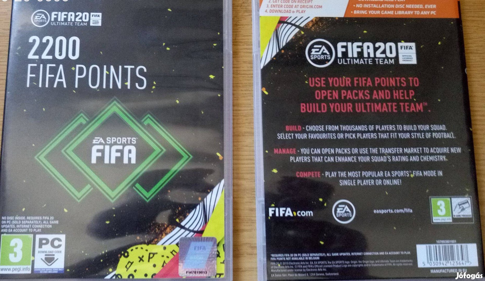 FIFA 20 - 2200 FUT Points: PC Játékbővítmény - játékkredit, mechanikus