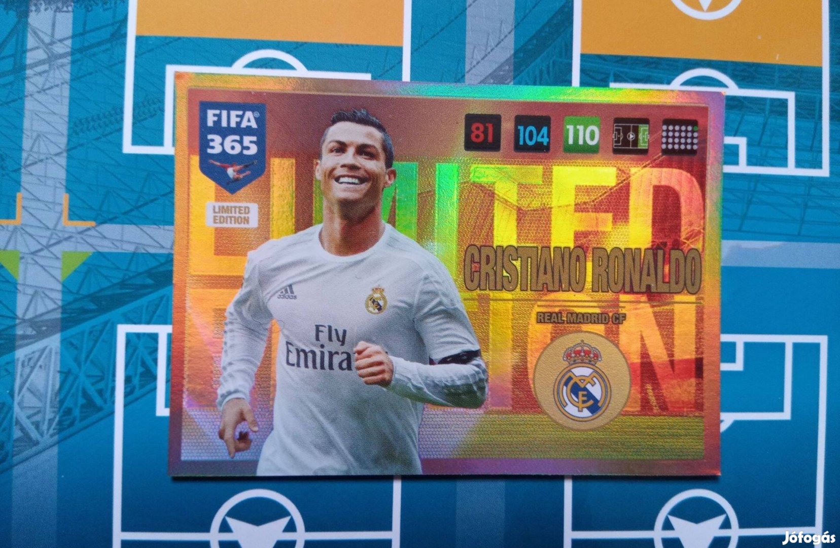 FIFA 365 2017 Adrenalyn Ronaldo (Real Madrid) Limited kártya