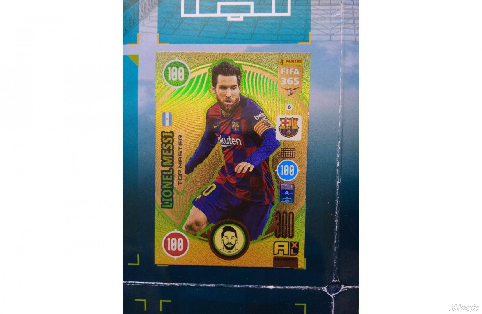 FIFA 365 2021 Adrenalyn Messi Top Master kártya