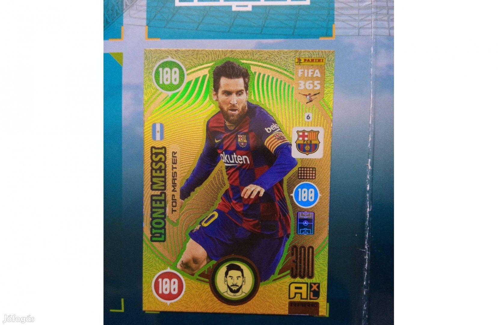 FIFA 365 2021 Adrenalyn XL Messi Top Master kártya