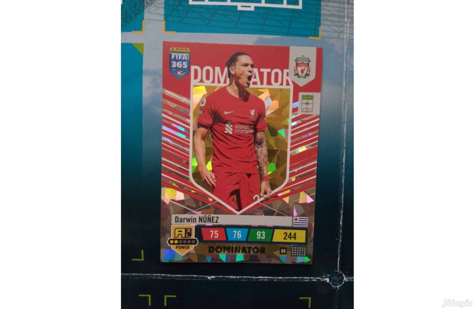 FIFA 365 2023 Adrenalyn Darwin Nunez Dominator focis kártya