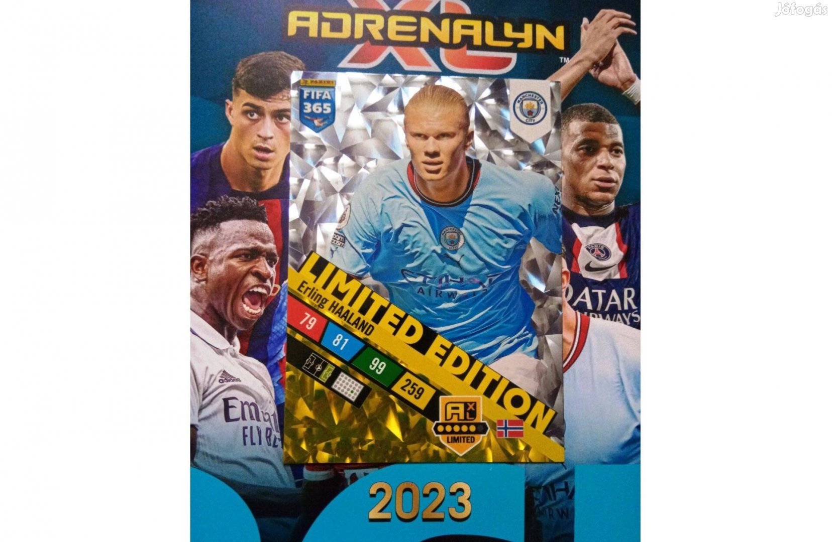 FIFA 365 2023 Adrenalyn Haaland XXL Limited focis kártya