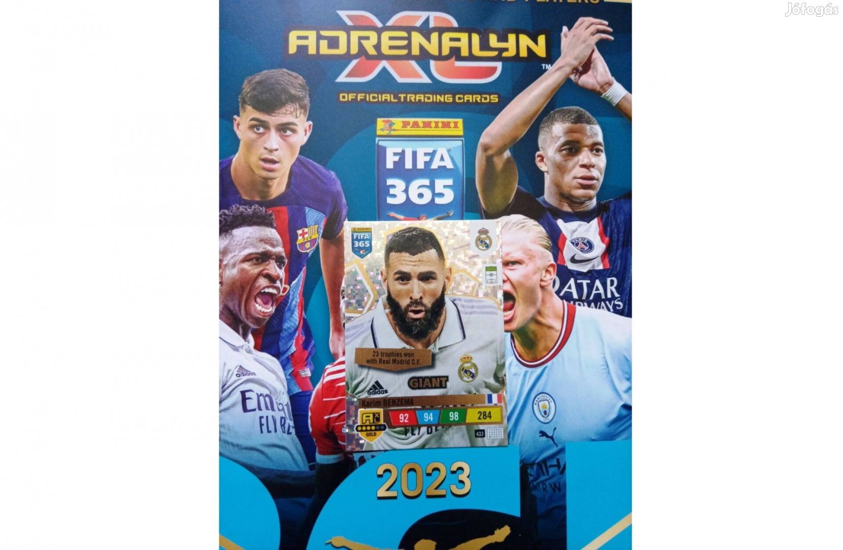 FIFA 365 2023 Adrenalyn Kevin Benzema Giant kártya