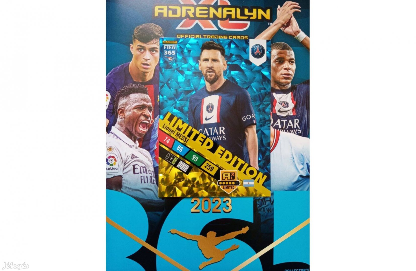 FIFA 365 2023 Adrenalyn Lionel Messi XXL Limited focis kártya