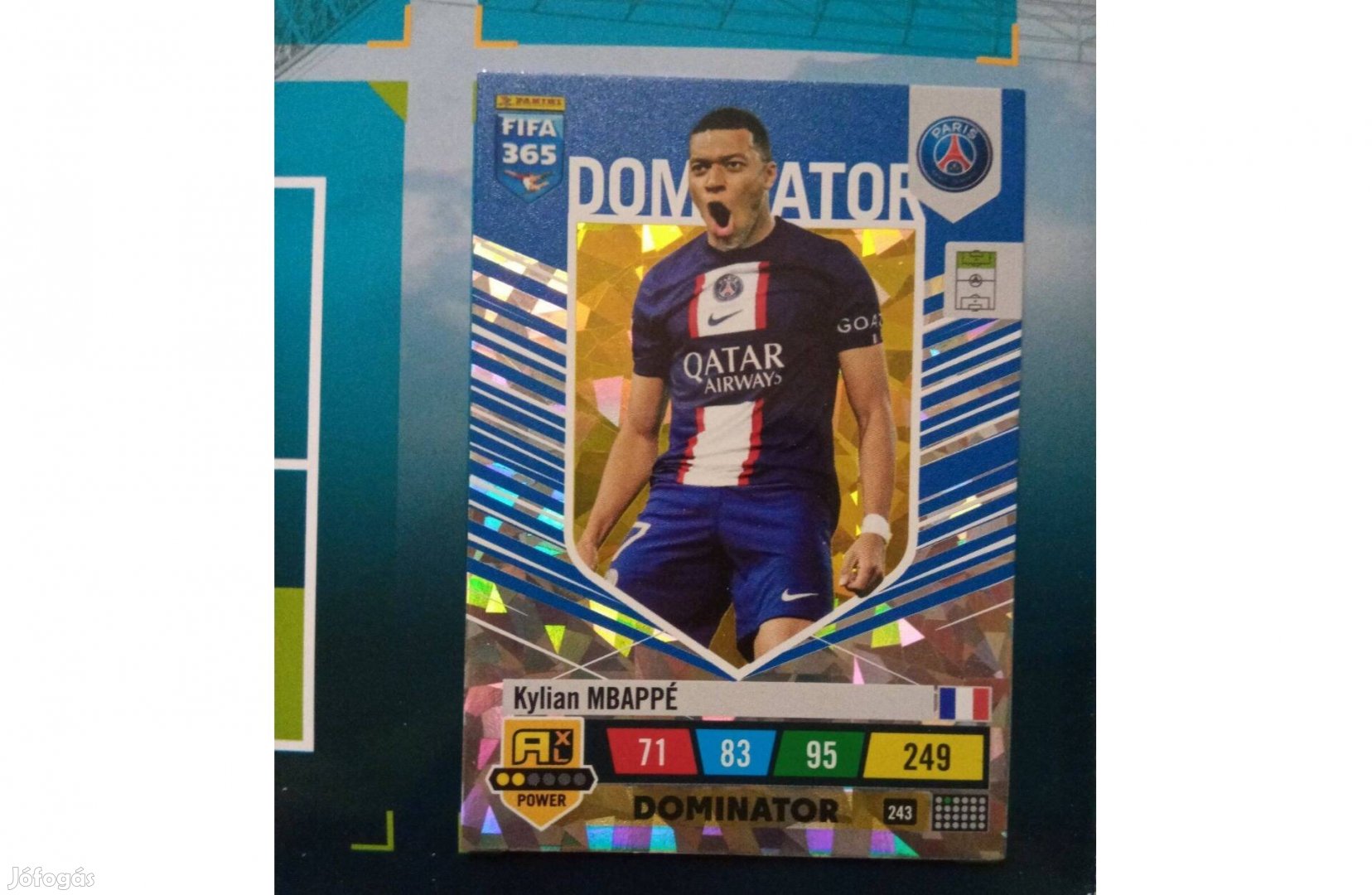 FIFA 365 2023 Adrenalyn Mbappé Dominator kártya