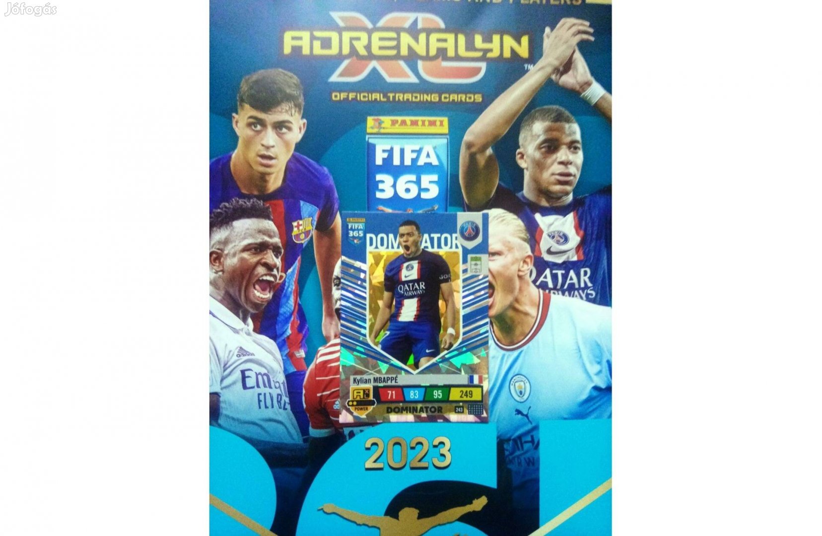 FIFA 365 2023 Adrenalyn XL Mbappé Dominator kártya