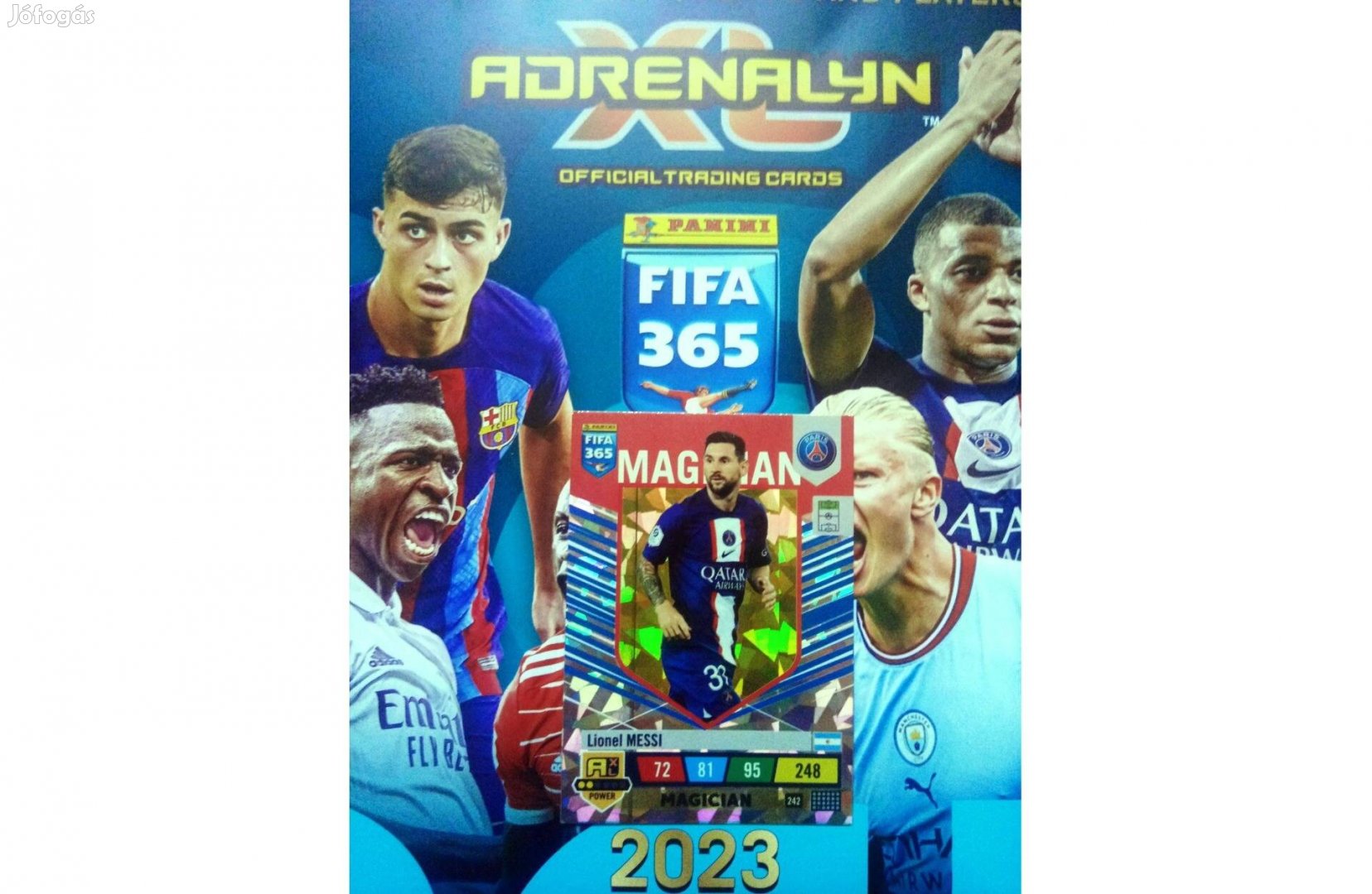 FIFA 365 2023 Adrenalyn XL Messi Magician kártya